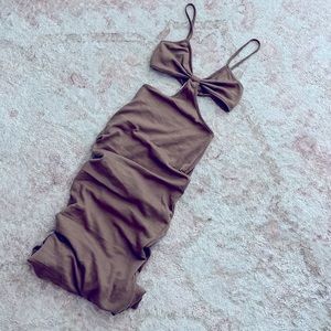 Beach style cutout dress